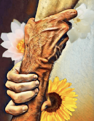 La belleza de la vida <br></noscript><br>Esta obra muestra la seguridad y protección que los médicos brindan a los pacientes, con la atención y el compromiso para que sigan disfrutando de sus vidas . Integra la naturaleza que brinda belleza a la forma de pensar, sentir y actuar de las personas . La flor de loto representa la pureza del cuerpo y del alma ; la magnolia representa la salud y, por último, el girasol representa la alegría y espiritualidad. <br><br>Guadalupe Villaseñor y Ximena Arenas (2023) Universidad de la República Mexicana